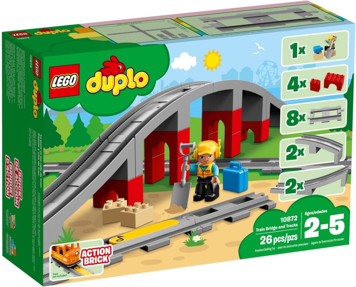 LEGO DUPLO Treinbrug en -rails - 10872 | bol