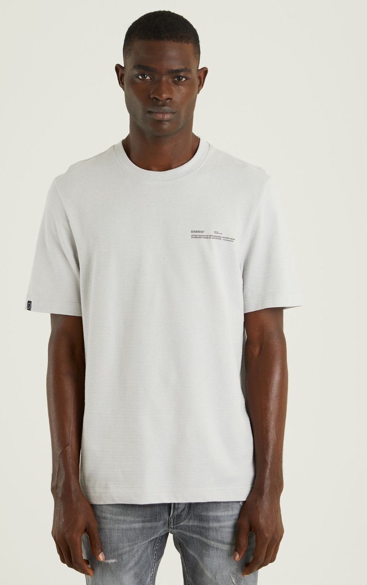 Chasin' T-shirt T-shirt afdrukken Eamon Lichtgrijs Maat L - CHASIN'