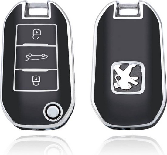 Étui pour clé de voiture Peugeot Étui pour clé en TPU durable - Étui pour  clé de