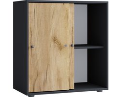 VCM Houten kantoorkast Dossierkast Kantoormeubilair Kast Lona 2-voudige schuifdeuren Houten kantoorkast Dossierkast Kantoormeubilair Kast Lona 2-voudige schuifdeuren