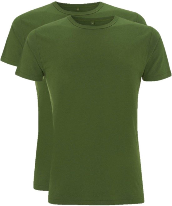 Bamboebaas bamboe t-shirt heren 2-pack - Groen - XL