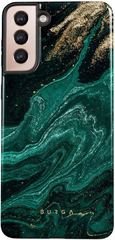 Burga Tough Telefoonhoesje geschikt voor Samsung Galaxy S22 Plus Shockproof Hardcase Hoesje - Emerald Pool