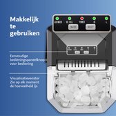 Bol.com IJsblokjesmachine - 1.3 - 4-6 Min - IJsmachine - IJsblokjes - 12 KG / 24u - Draagbaar Met Handvat - Incl. IJsschep Mand ... aanbieding