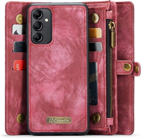 CaseMe 008 2-in-1 Book Case & Back Cover met Portemonnee - Geschikt voor Samsung Galaxy A54 Hoesje - Roze