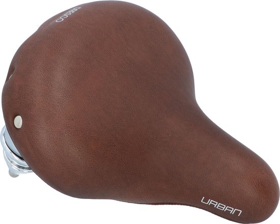 Dresco Urban XL Selle de vélo avec angle d'assise à 90° Marron