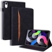 Case2go - Tablet hoes geschikt voor Apple iPad 10.9 (2022) - Business Wallet Book Case - Met pasjeshouder - Zwart