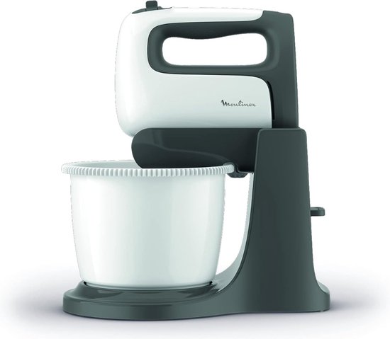 Mixer Met Mengkom Multifunctioneel - Keukenmixer Met Mengkom 2 In 1 - Deegmachine Met Garde & Haken - 100% Tevredenheidsgarantie - 500W - 5 Snelheden - 2.5 Liter van Moulinex — afbeelding 2