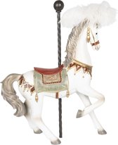 Beeld Paard 54 cm Wit Kunststof Woonaccessoires