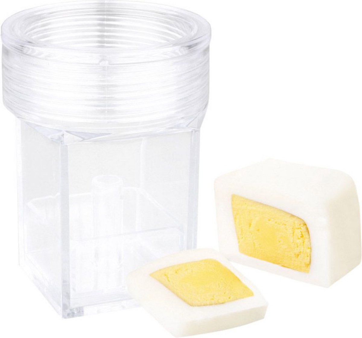 Magic"Egg Cuber" eiervorm voor kubusvormige, hoekige eieren, kubus-eiermachine