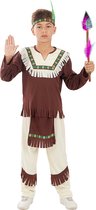 Funidelia | Indiaan Kostuum Voor voor jongens  Indianen, Cowboys, Western - Kostuum voor kinderen Accessoire verkleedkleding en rekwisieten voor Halloween, carnaval & feesten - Maat 97 - 104 cm - Bruin