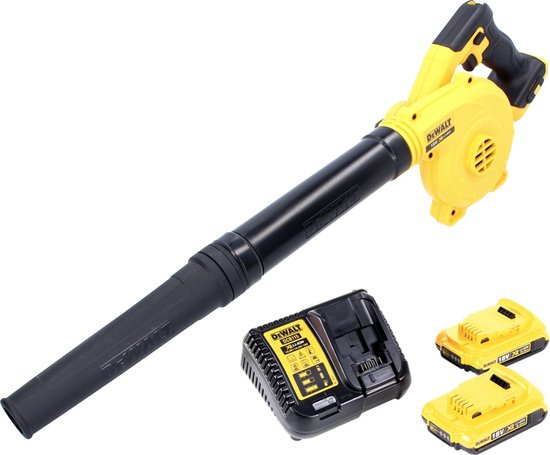 DeWalt DCV 100 D2 accubladblazer / bladblazer 18 V + 2x accu 2.0 Ah + lader — afbeelding 4