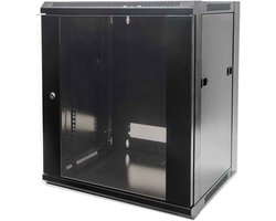 Intellinet 711715 19inch-wandkast – 6 HE – Zwart (RAL 9005)