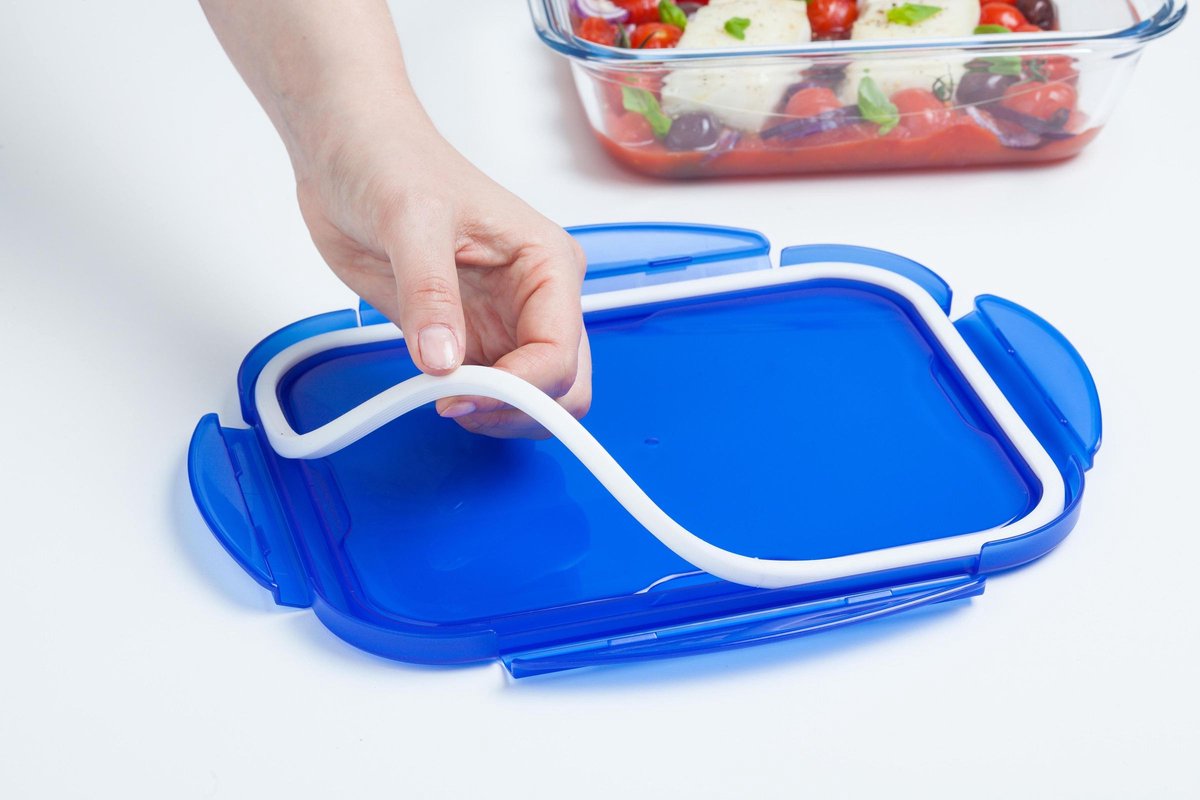 Pyrex - Cook & Go Schaal Rechthoek met Deksel 0,8 liter - Transparant — cadeau in Koken & Dineren - foto 6