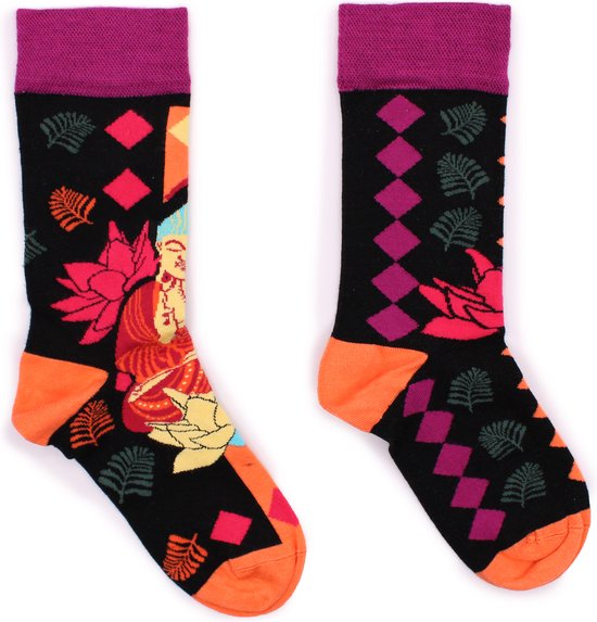 Hop Hare - Bamboe sokken - Vrolijke sokken - Grappige sokken - Happy Socks - Unisex - Boedha - Lotus - Maat 36-40