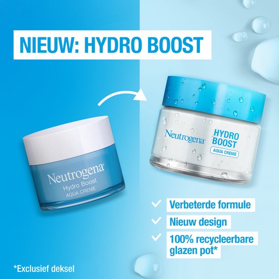 Neutrogena Hydro Boost Aqua Crème, gezichtscrème, verzorging, dagcrème voor  droge... | bol