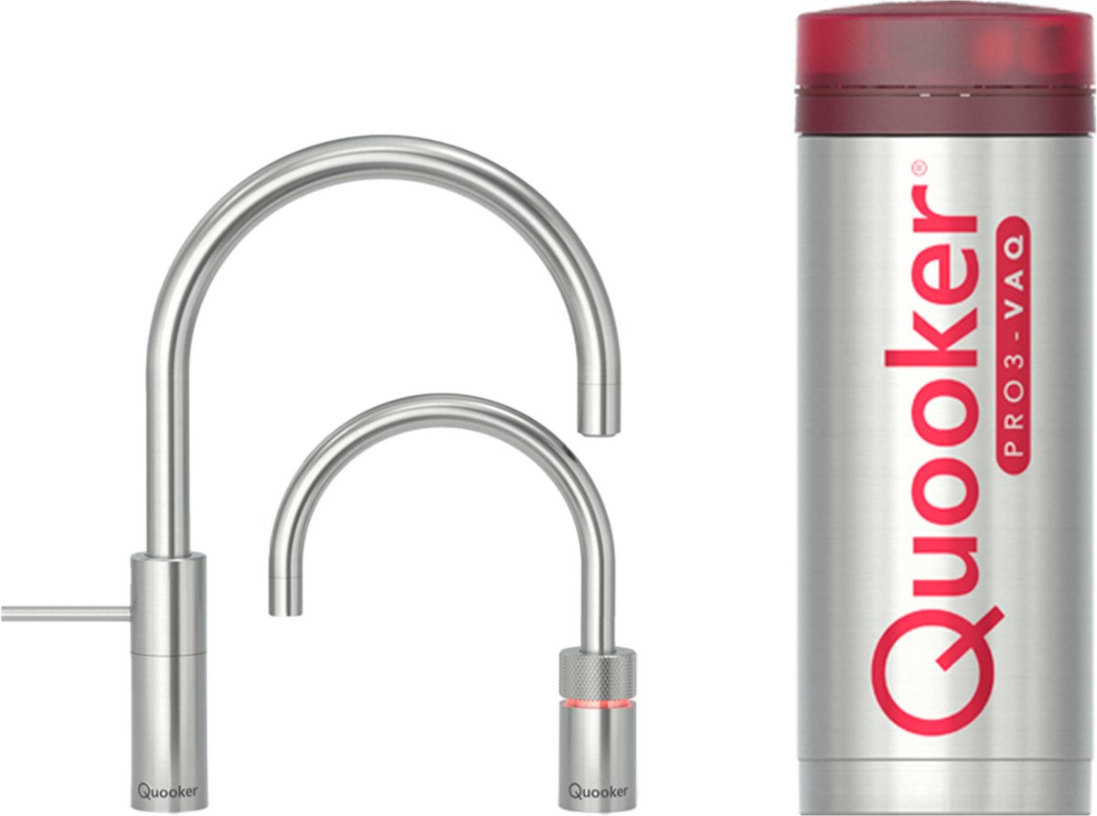 Quooker® PRO3 Nordic Round Twintaps RVS
