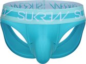 Sukrew V-Brief Jockstrap Scuba Blauw - Maat L - Heren Ondergoed - Jockstrap met liftend effect