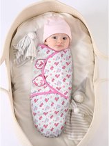 Emmaillotage Bébé de 0 à 3 mois, couverture Bébé en polaire épaisse,  attache kangourou