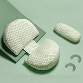 SHOP YOLO- Coussins de maternité-oreiller dormeur latéral-oreiller dormeur latéral en U-grossesse- 60 x 40 - vert