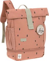 Lässig Rugzak Mini Rolltop Backpack Happy Prints caramel