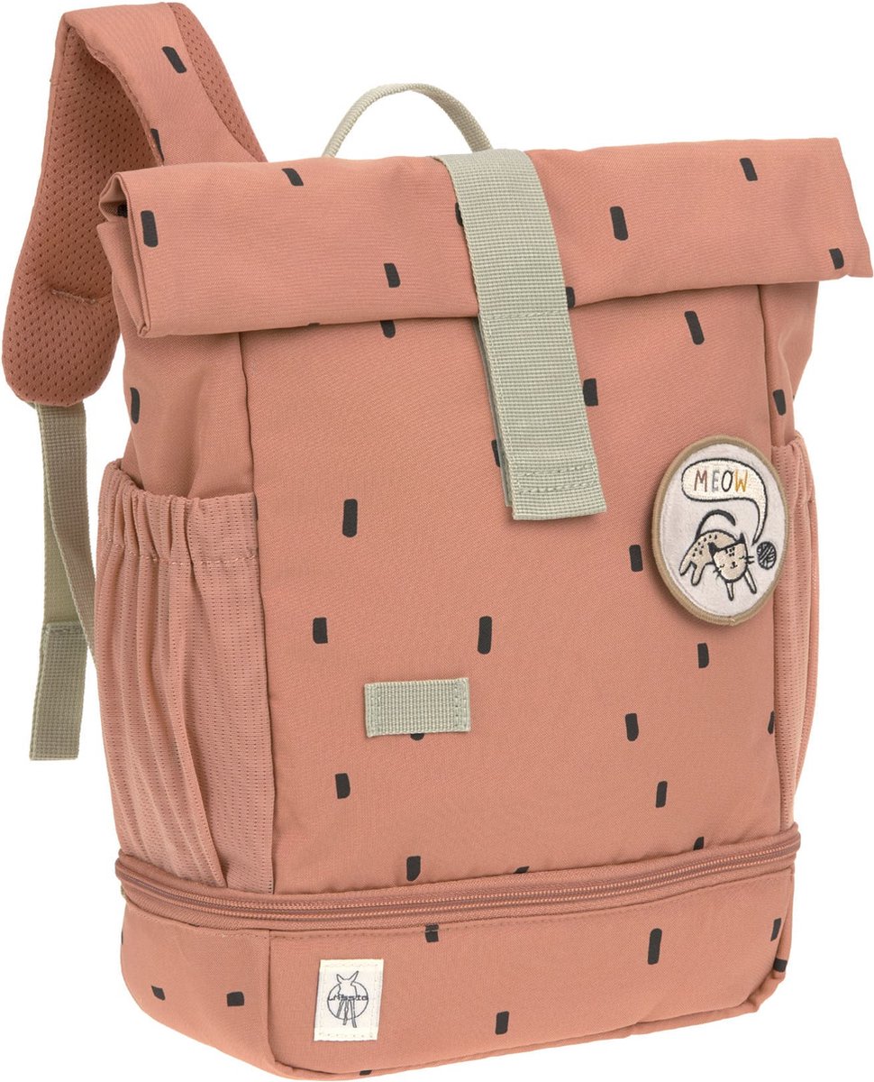 Lässig rugzak voor kinderen Mini Rolltop Backpack - Happy Prints caramel