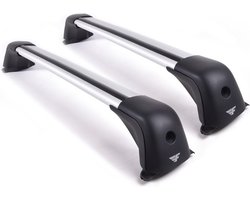 Dakdragers geschikt voor Mitsubishi Eclipse Cross vanaf 2018 gesloten dakrailing - Aluminium - Hoog laadvermogen 100kg - Wingbar Grijs- Merk Farad