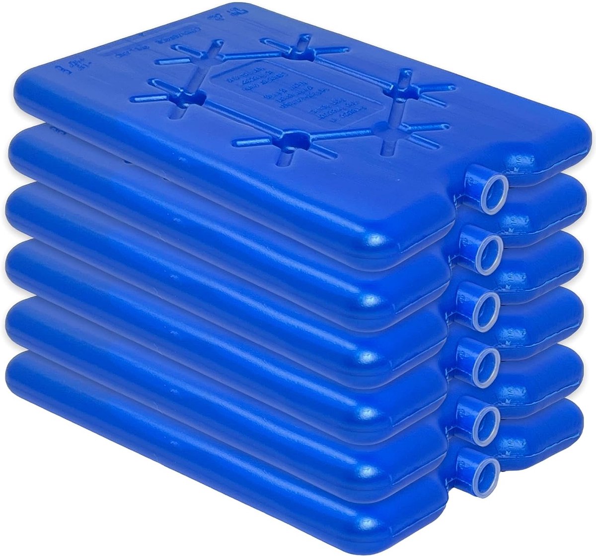 Koelelement koelpad koelelement koelverpakking voor koeltas koelbox koeldraagtas, koelelementen plat design, kleur blauw, elk 200 ml