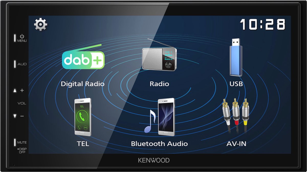 Kenwood DMX-129DAB - 2DIN DAB+ Autoradio