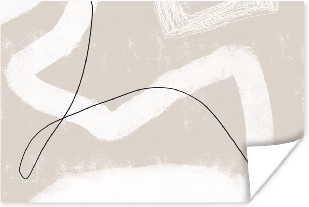 Poster Lijn - Abstract - Design - 90x60 cm