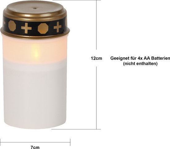 Rouwlicht op batterij Rood - Ebru Alkmaar