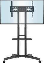 BONTEC TV Standaard Verrijdbaar voor 32-85 inch LCD LED plasma TV, TV Standaard Wieltjes tot 60kg, TV trolley op Wielen Max VESA 600x400mm