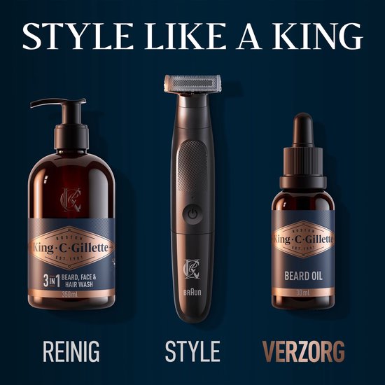 King C. Gillette Baardolie - Voor Mannen - 30 ml