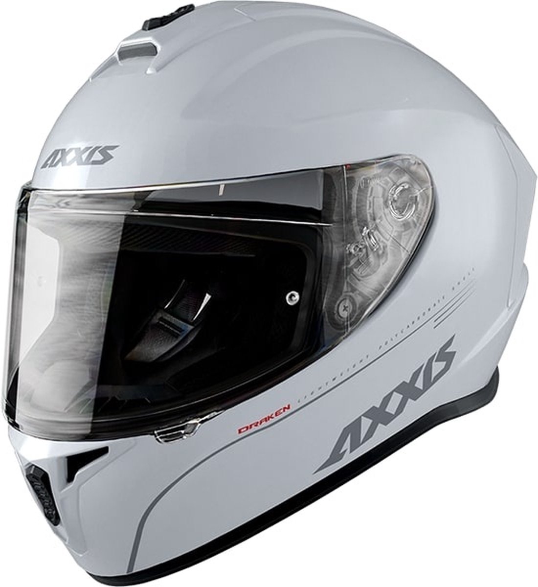 Helm Axxis Draken Solid Glans Wit XL