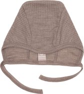 Smallstuff Laine mérinos - Chapeau nœud en laine avec ficelles - Laine rose poudré - 44, 48, 56 et 62/ 68 - Danish Design