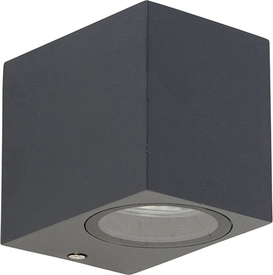 QAZQA Baleno I - Applique - 1 lampe - 65 mm - anthracite