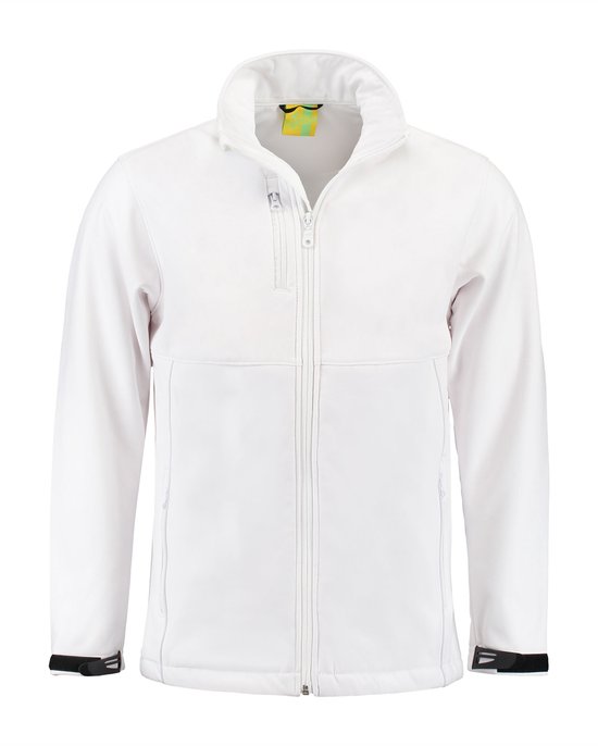 Lemon & Soda Softshell jacket voor heren in de kleur wit in de maat S.