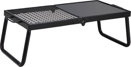 BBQ Gills houtskoolgrill opvouwbare grill tafelgrill 570 x 285 x 230 mm, 6 kg belastbare draagbare reisgrill outdoor campinggrill 300 ?, grillrooster + grillplaat voor tuinfeesten, picknicks, terras van BBQ Gills — afbeelding 5