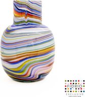 Vase Design Palermo - Fidrio CARAÏBES - vase à fleurs en verre soufflé bouche - diamètre 9 cm hauteur 25 cm