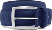 Riem Suede Royal Blauw - Suitable - Taille maat 105cm - Suede - Dames & Heren riem Effen