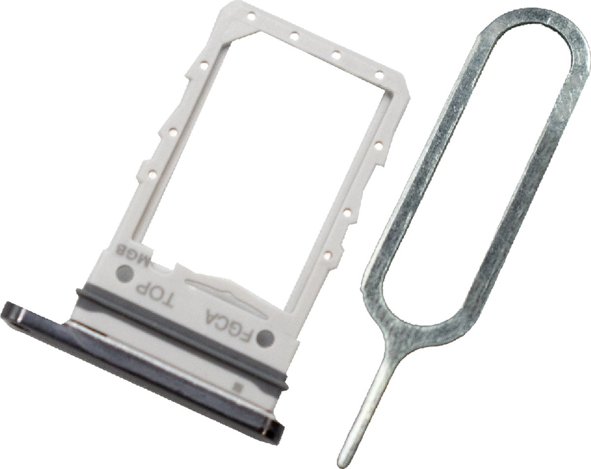 MMOBIEL Dual SIM Tray Houder Vervanging Compatibel met Samsung Galaxy Z Flip5 5G - Incl. Rubberen ring en Sim Pin - Zwart