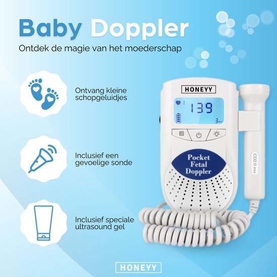 Doppler fœtal à domicile, moniteur cardiaque de poche pour bébé Doppler  cardiaque pour la grossesse et test Clearblue pour la prévention des  allergies.