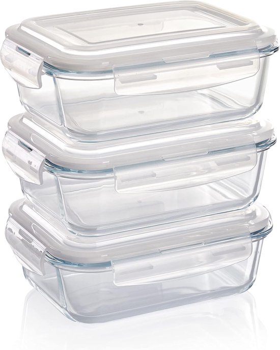 Container Voedsel Voedselopbergcontainers - Set of Glass Food Storage Containers | bol
