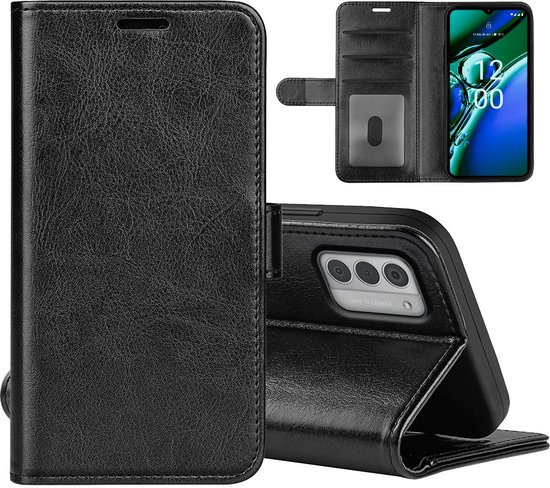Nokia G42 Hoesje - MobyDefend Wallet Book Case (Sluiting Achterkant) - Zwart - GSM Hoesje - Telefoonhoesje Geschikt Voor Nokia G42