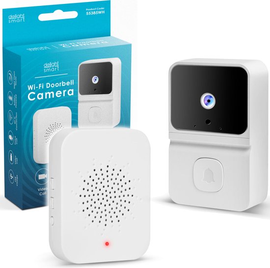 Delight Video Deurbel 55385WH met Camera en Nachtzicht - Delight - €64,91