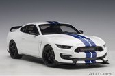 AUTOart 1/18 Ford Mustang Shelby GT350R, Oxford White / Lightning Blue