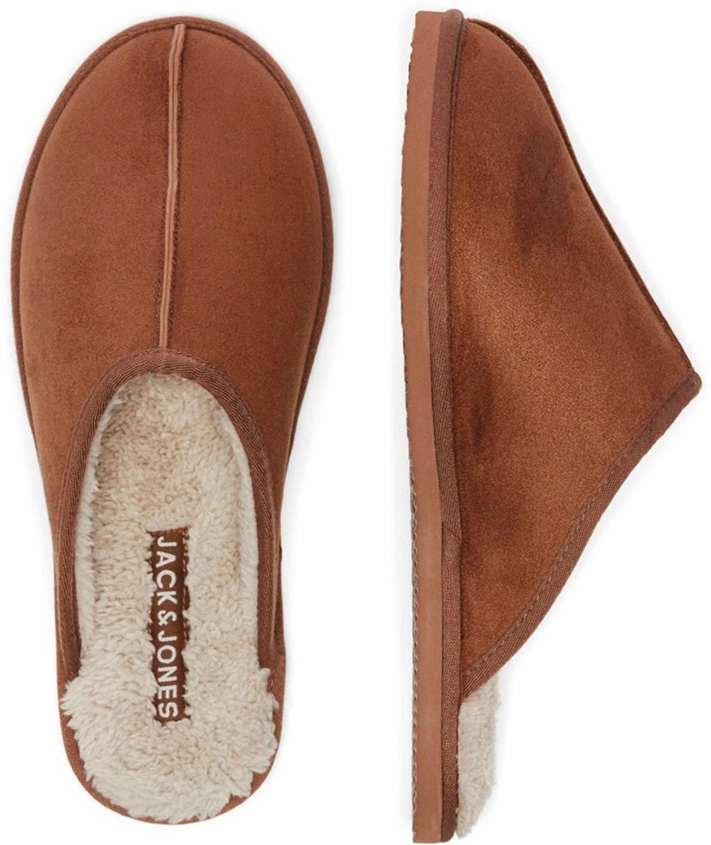 Jack & Jones - Heren Sloffen Jfwdudely Microfiber Pantoffel Almond - Bruin - Maat 46