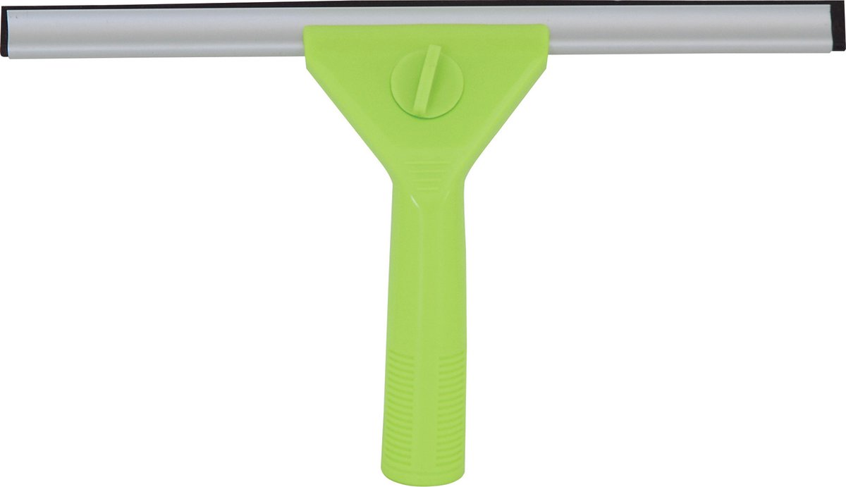 Goedkoopste MSV Raamwisser/raamtrekker - kunststof handvat - limegroen - 35 cm breed - douche wisser