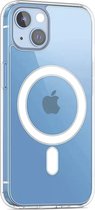 Lennexo Hoesje Geschikt Voor iPhone 15 Plus Met Magneet Ring - Siliconen Hoesje Voor Draadloos Opladen