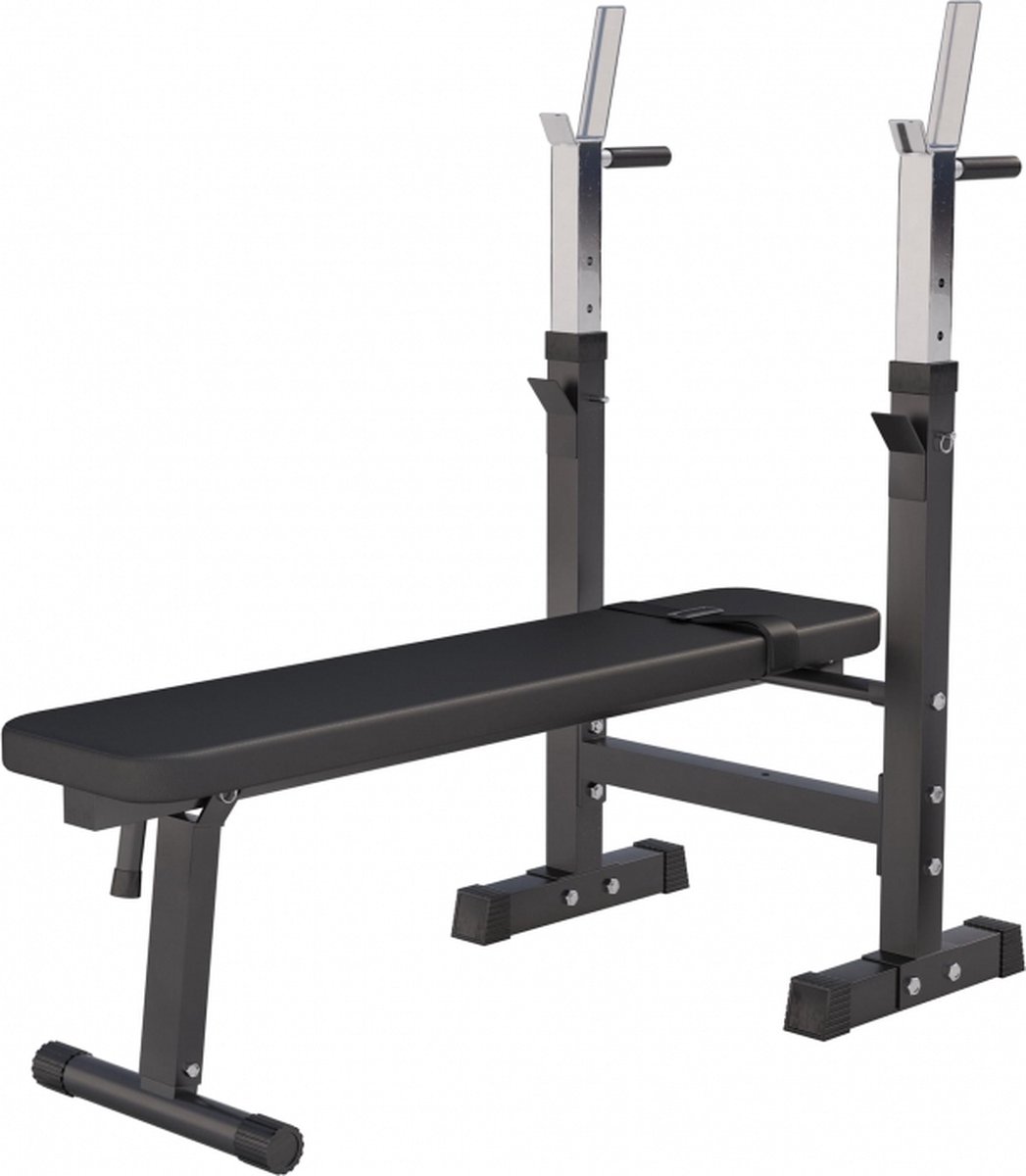 SOUTHWALL Halterbank - fitnessbank - verstelbare haltersteunen - belastbaar tot 200kg - zwart