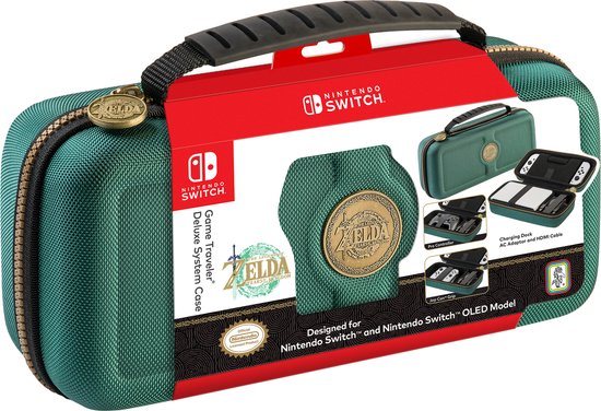 Foto: Game traveler nintendo switch system case zelda groen